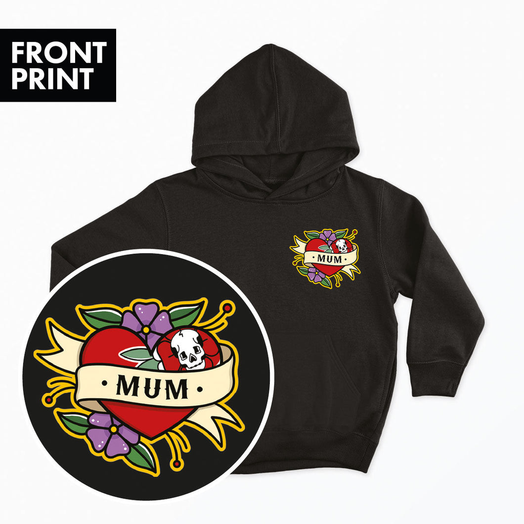 Mum Kids Hoodie (Unisex)-Tattoo Clothing, Tattoo Hoodie, JH001B-Broken Society