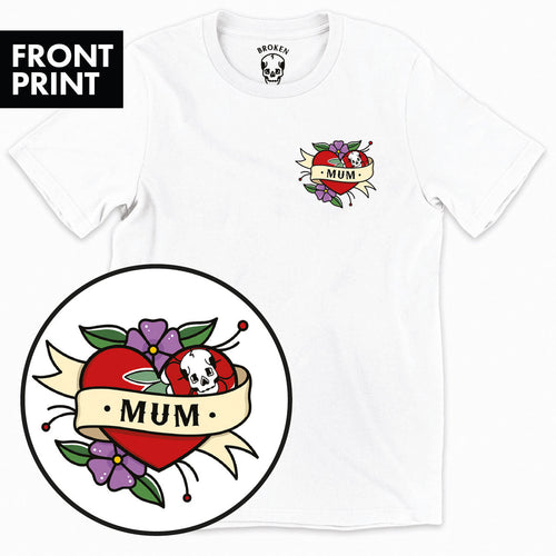 Mum Kids T-Shirt (Unisex)-Tattoo Clothing, Tattoo Kids Shirt, Mini Creator-Broken Society