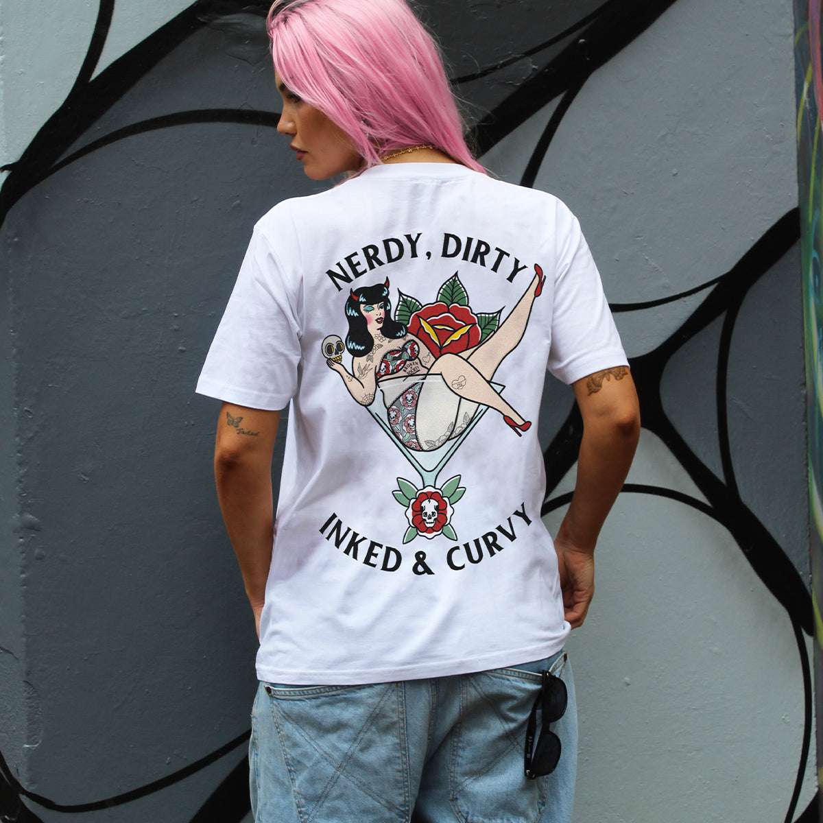 Nerdy Dirty T-Shirt (Unisex)-Tattoo Clothing, Tattoo T-Shirt, EP01-Broken Society