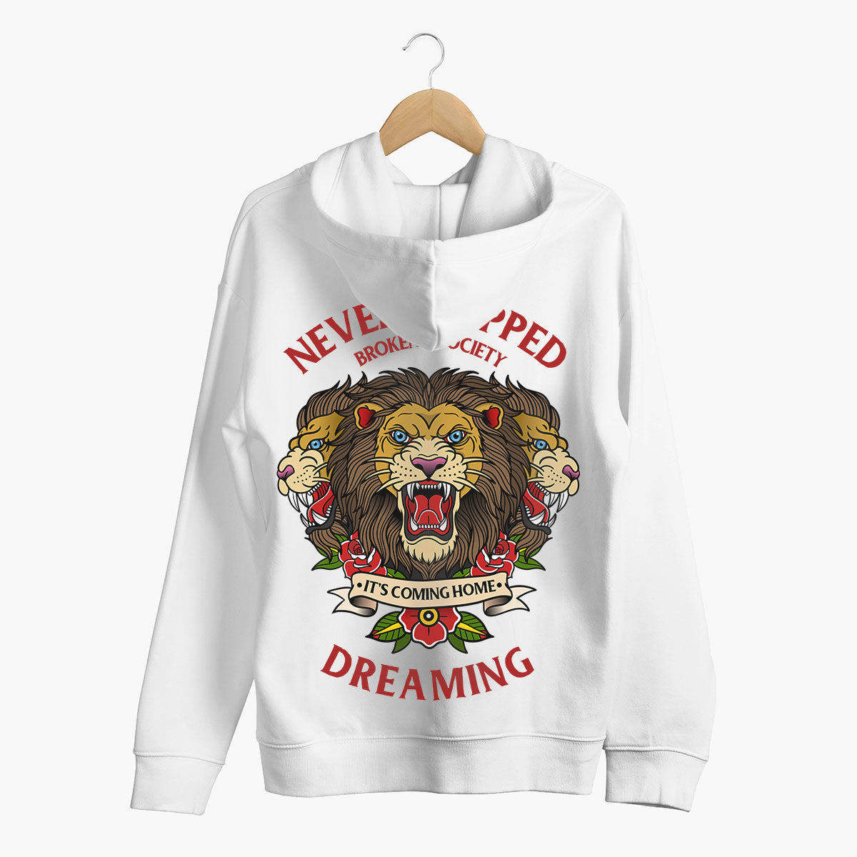 Never Stopped Dreaming Hoodie (Unisex)-Tattoo Clothing, Tattoo Hoodie, JH001-Broken Society