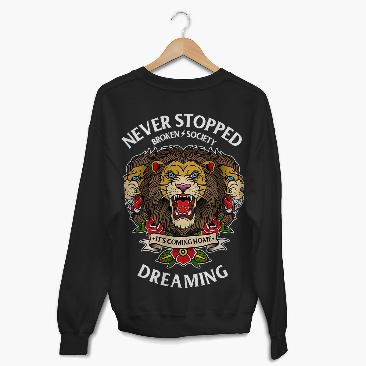 Never Stopped Dreaming Sweatshirt (Unisex)-Tattoo Clothing, Tattoo Sweatshirt, JH030-Broken Society