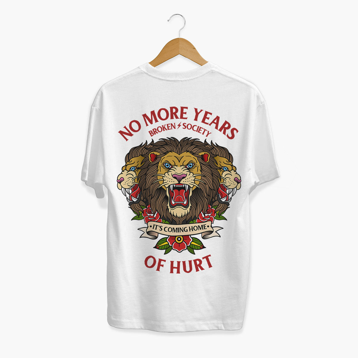 No More Years Of Hurt T-Shirt (Unisex)-Tattoo Clothing, Tattoo T-Shirt, EP01-Broken Society