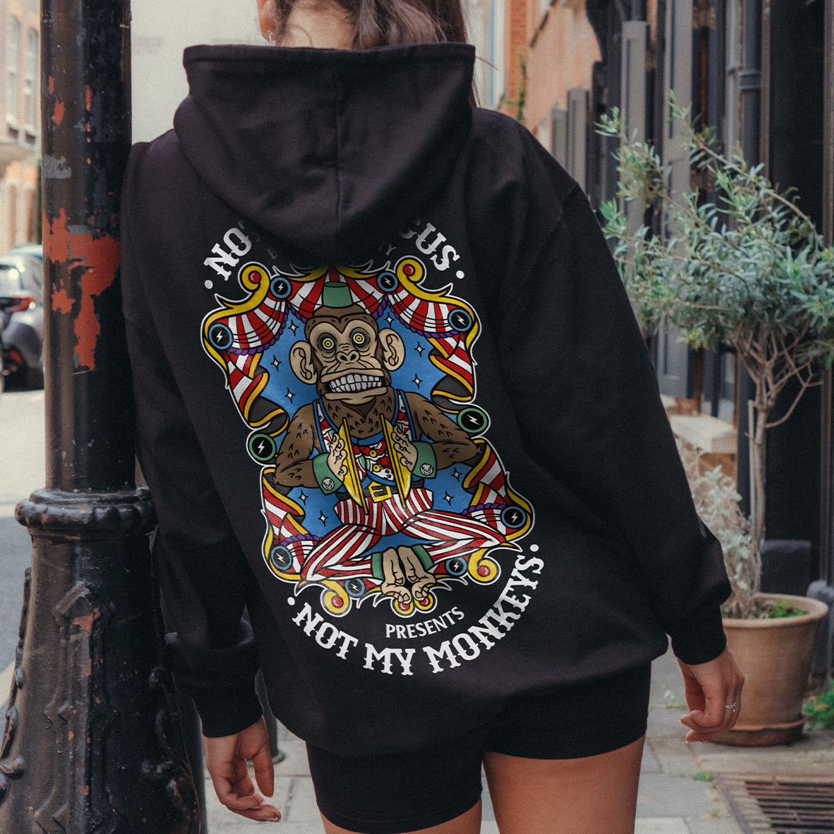 Not My Circus Hoodie (Unisex)-Tattoo Clothing, Tattoo Hoodie, JH001-Broken Society