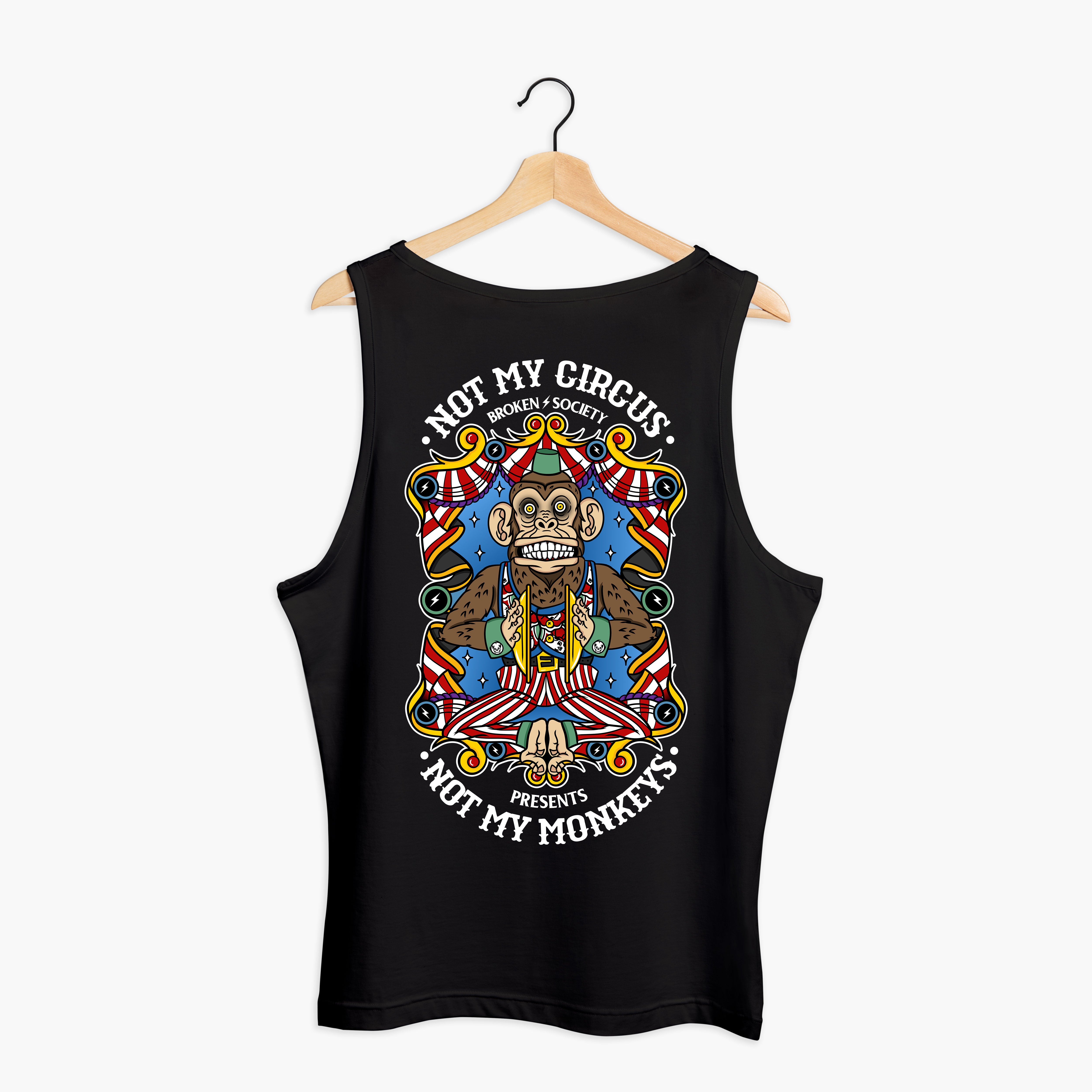 Not My Circus Tank (Unisex)-Tattoo Clothing, Tattoo Tank, 03980-Broken Society