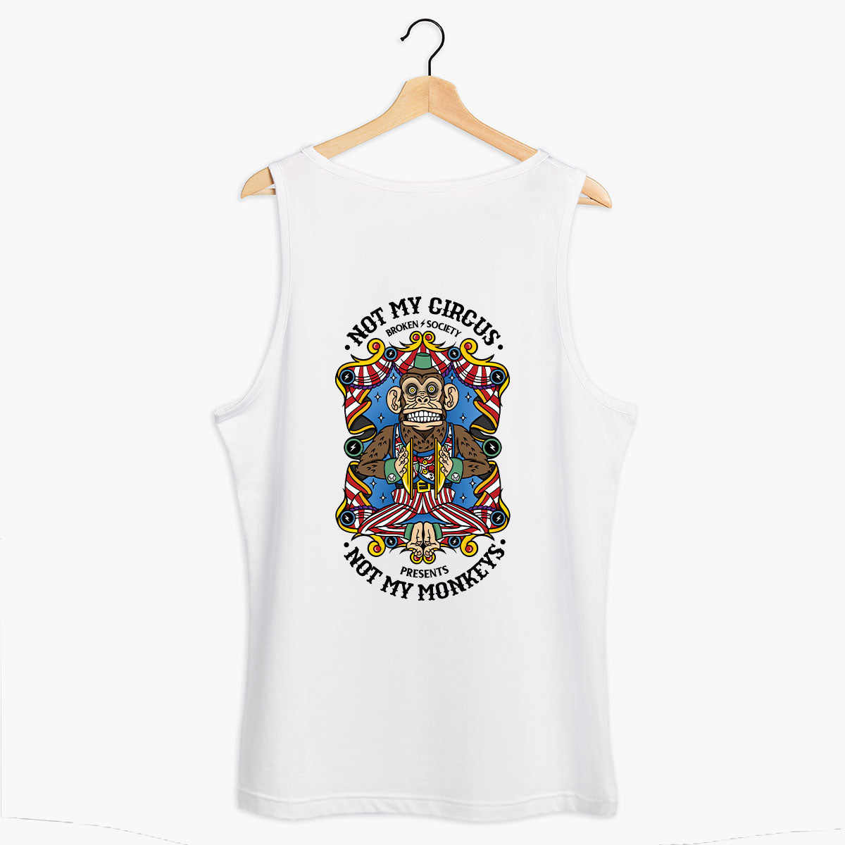 Not My Circus Tank (Unisex)-Tattoo Clothing, Tattoo Tank, 03980-Broken Society