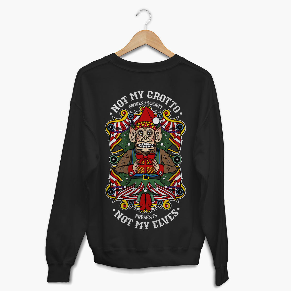 Not My Grotto Sweatshirt (Unisex)-Tattoo Clothing, Tattoo Sweatshirt, JH030-Broken Society