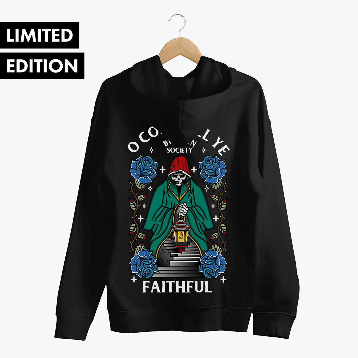 O Come All Ye Faithful Hoodie (Unisex)-Tattoo Clothing, Tattoo Hoodie, JH001-Broken Society