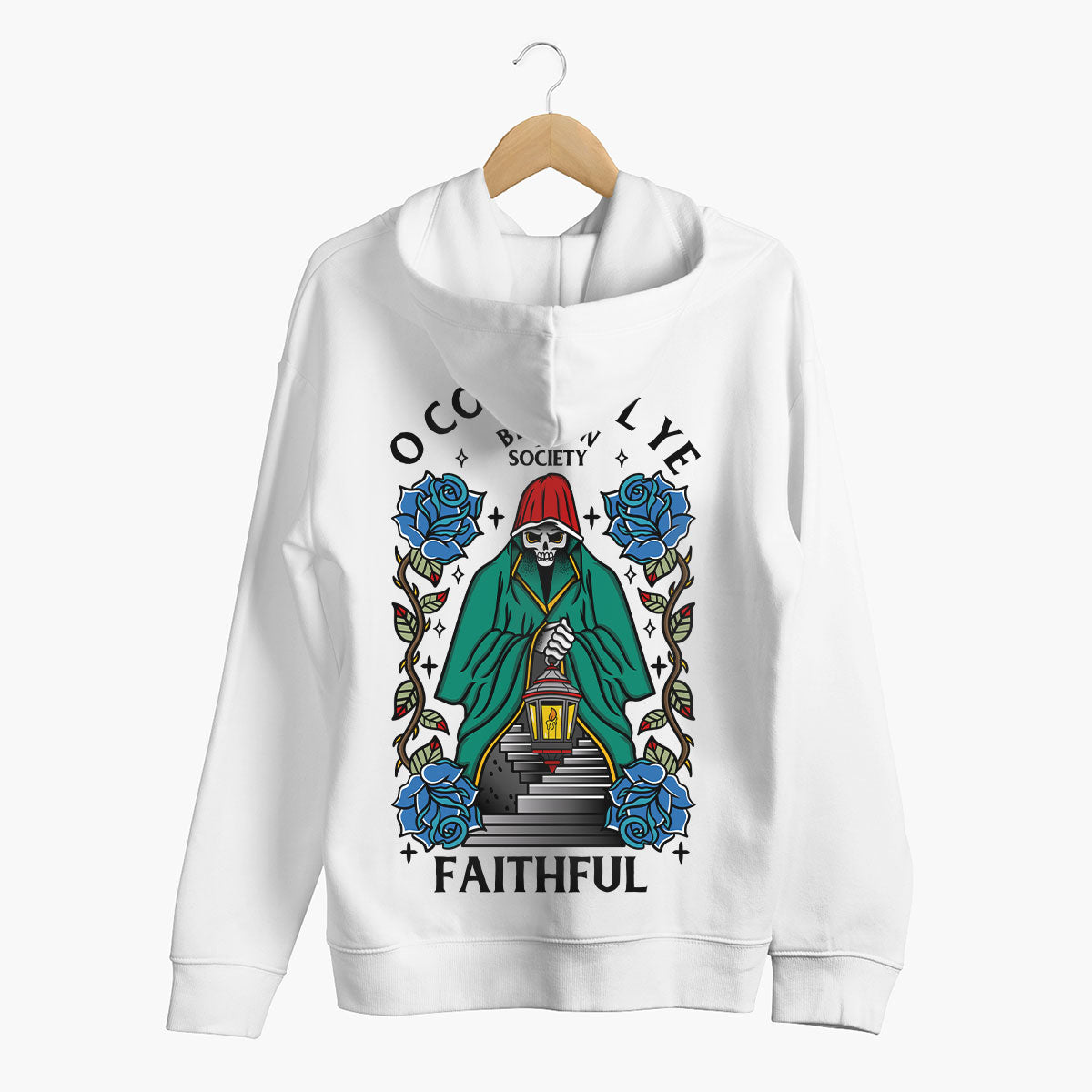 O Come All Ye Faithful Hoodie (Unisex)-Tattoo Clothing, Tattoo Hoodie, JH001-Broken Society