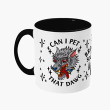 Load image into Gallery viewer, Pet That Dawg Mug-Tattoo Apparel, Tattoo Accessories, Tattoo Gift, Tattoo Coffee Mug, 11oz White Ceramic-Broken Society