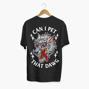 Pet That Dawg T-shirt (Unisex)-Tattoo Clothing, Tattoo T-Shirt, EP01-Broken Society