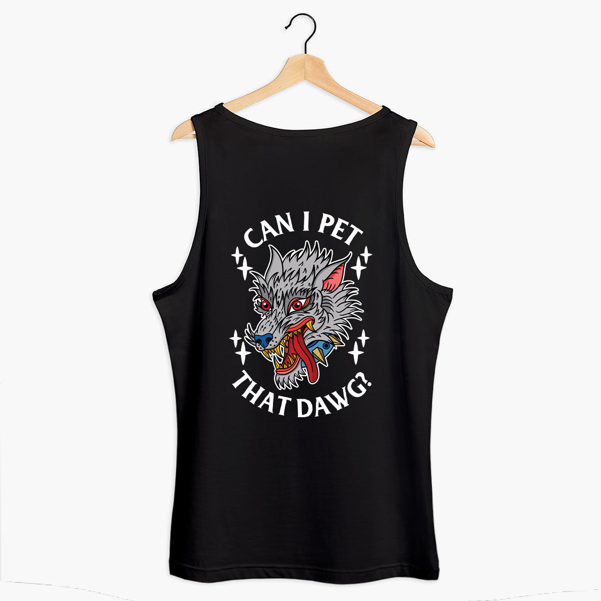 Pet That Dawg Tank (Unisex)-Tattoo Clothing, Tattoo Tank, 03980-Broken Society