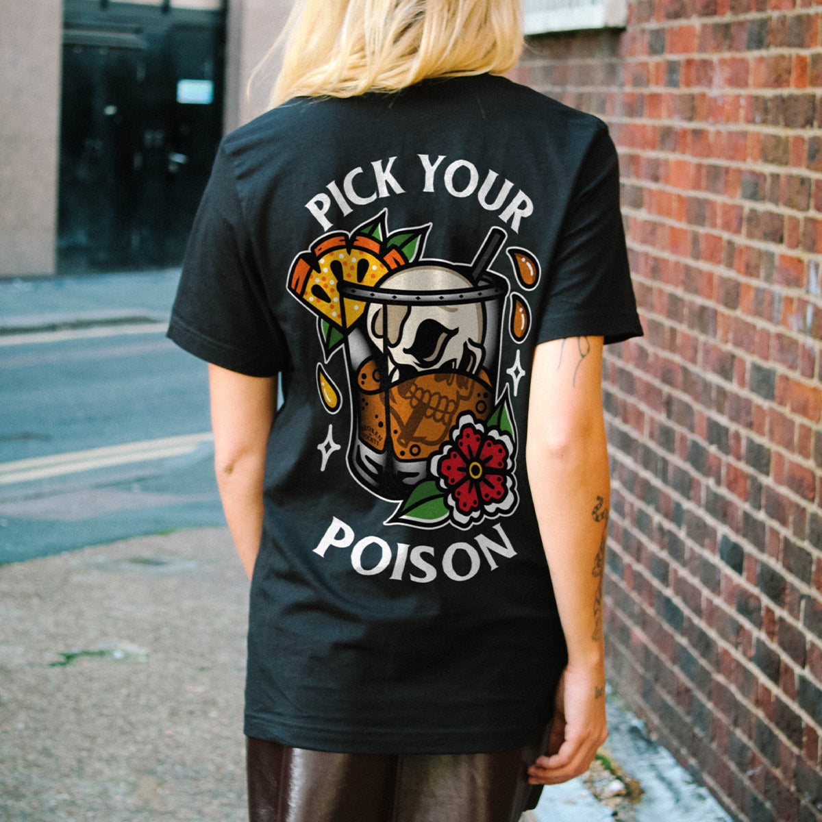 Pick Your Poison T-Shirt (Unisex)-Tattoo Clothing, Tattoo T-Shirt, EP01-Broken Society