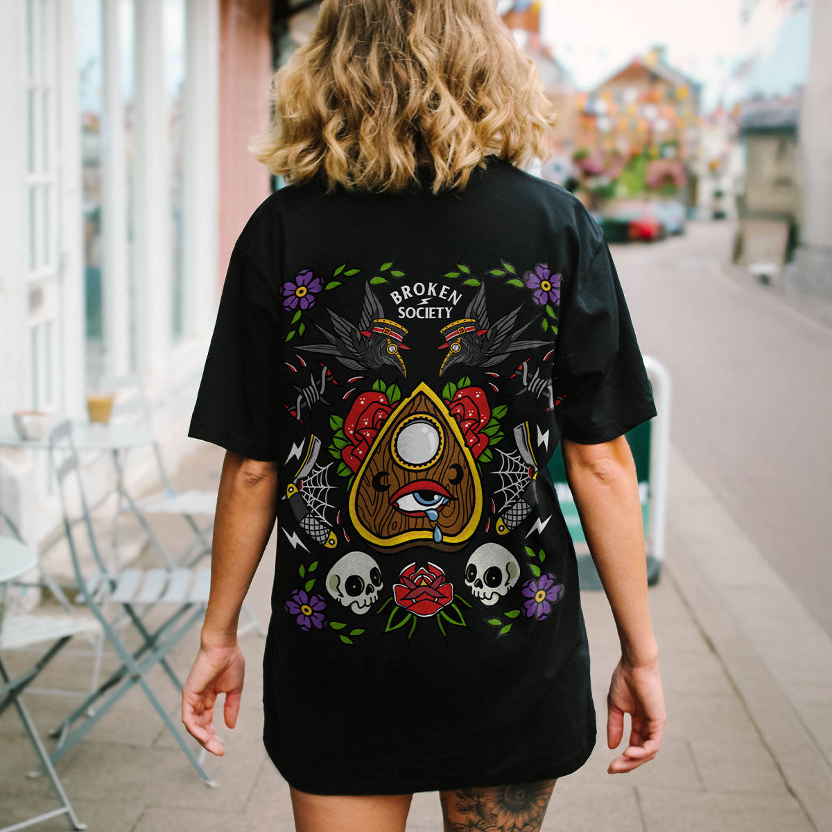 Planchette Flash Sheet T-Shirt (Unisex)-Tattoo Clothing, Tattoo T-Shirt, EP01-Broken Society