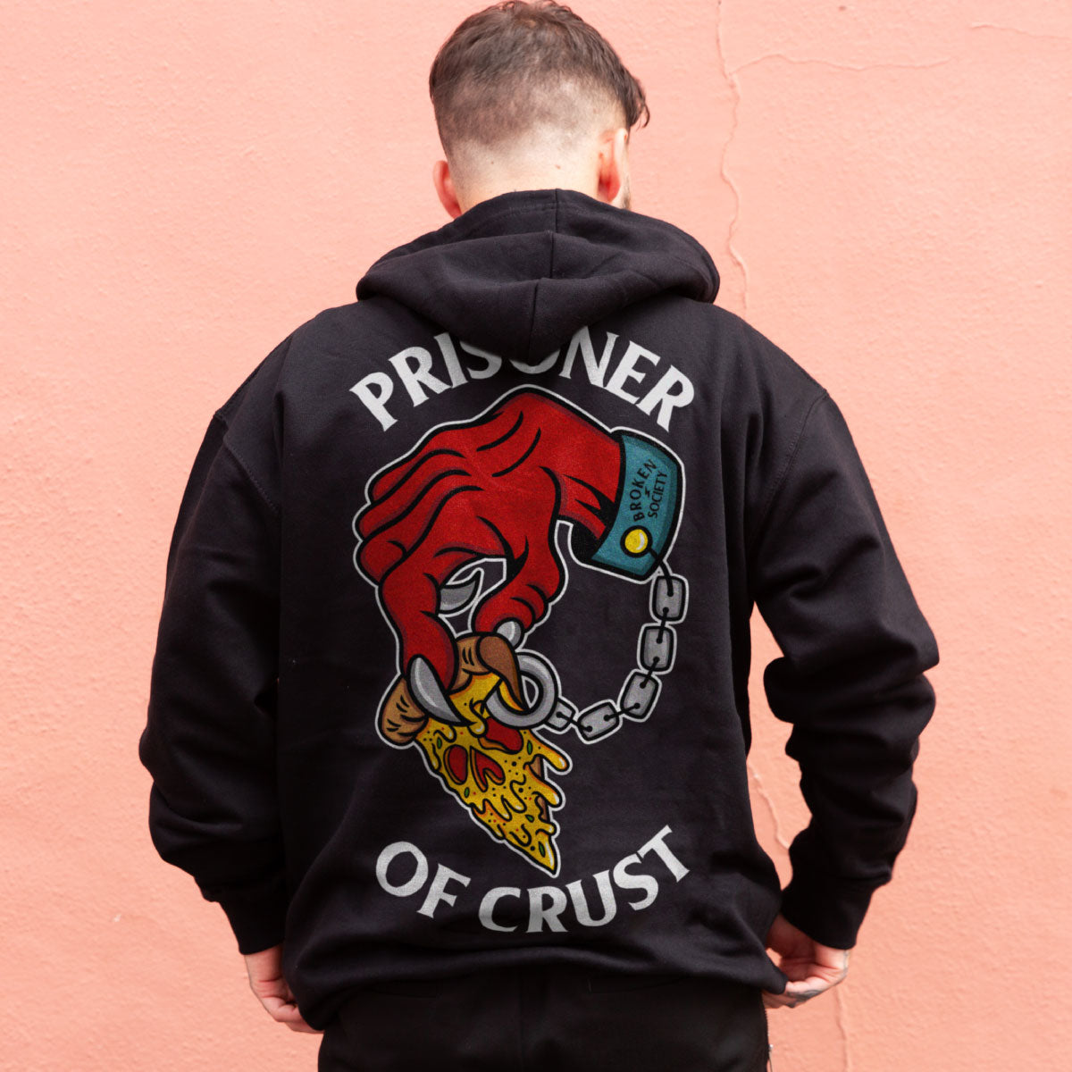 Prisoner Of Crust Hoodie (Unisex)-Tattoo Clothing, Tattoo Hoodie, JH001-Broken Society
