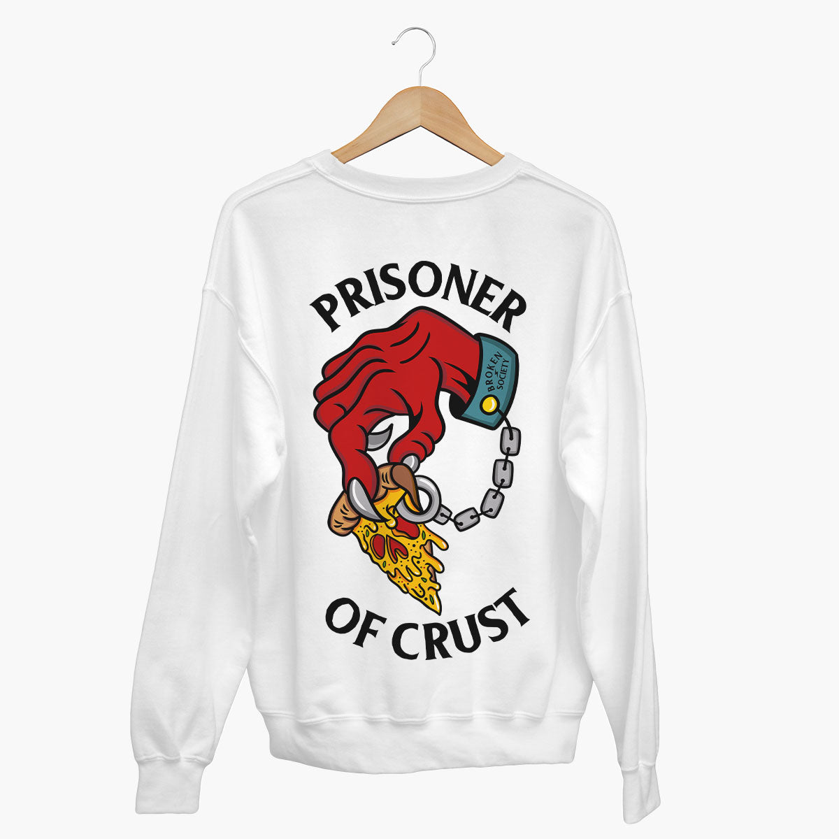 Prisoner Of Crust Sweatshirt (Unisex)-Tattoo Clothing, Tattoo Sweatshirt, JH030-Broken Society