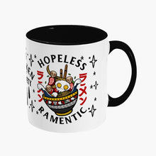 Load image into Gallery viewer, Hopeless Ramentic Mug-Tattoo Apparel, Tattoo Accessories, Tattoo Gift, Tattoo Coffee Mug, 11oz White Ceramic-Broken Society