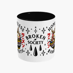 Hopeless Ramentic Mug-Tattoo Apparel, Tattoo Accessories, Tattoo Gift, Tattoo Coffee Mug, 11oz White Ceramic-Broken Society