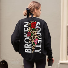 Load image into Gallery viewer, Roses And Animal Print Sweatshirt (Unisex)-Tattoo Clothing, Tattoo Sweatshirt, JH030-Broken Society