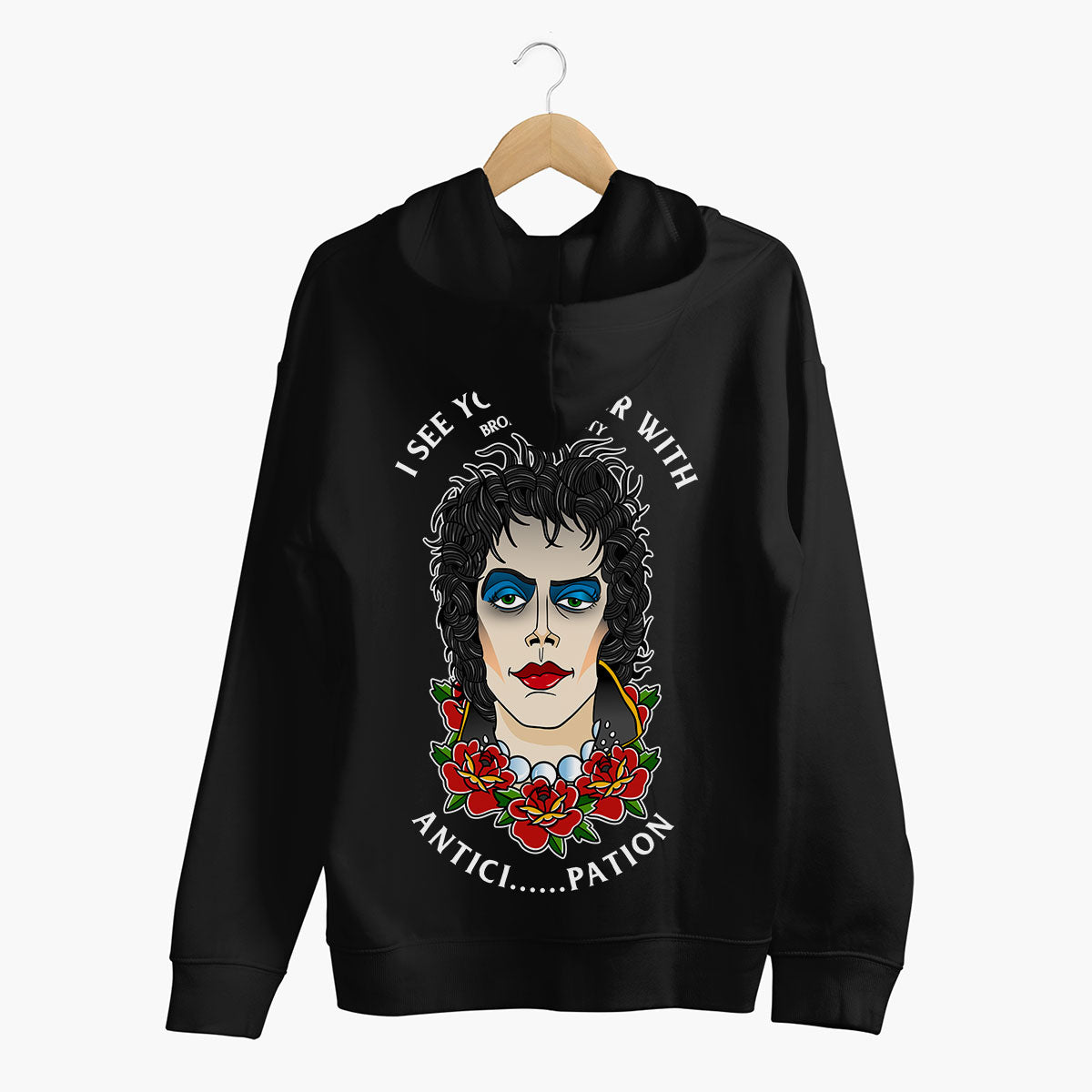 Shiver With Anticipation Hoodie (Unisex)-Tattoo Clothing, Tattoo Hoodie, JH001-Broken Society