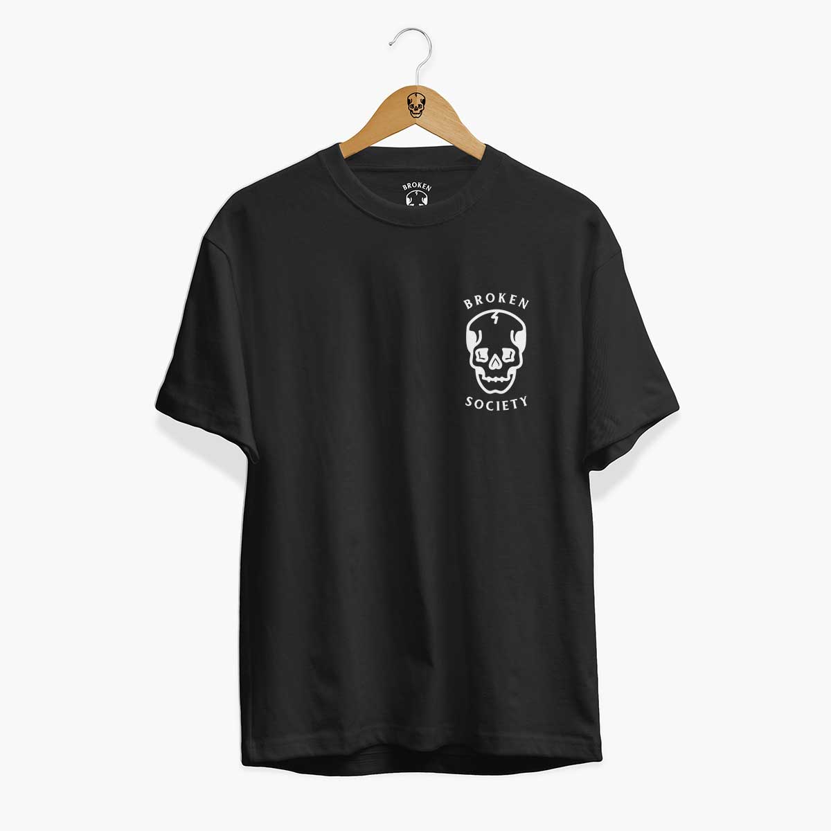 Skull Front Print T-Shirt (Unisex)-Tattoo Clothing, Tattoo T-Shirt, EP01-Broken Society