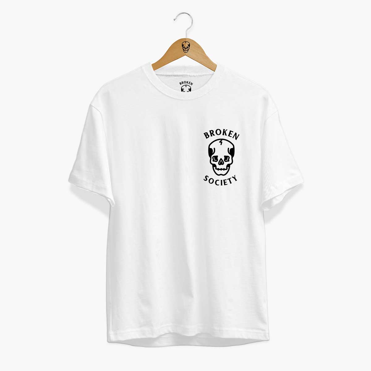 Skull Front Print T-Shirt (Unisex)-Tattoo Clothing, Tattoo T-Shirt, EP01-Broken Society
