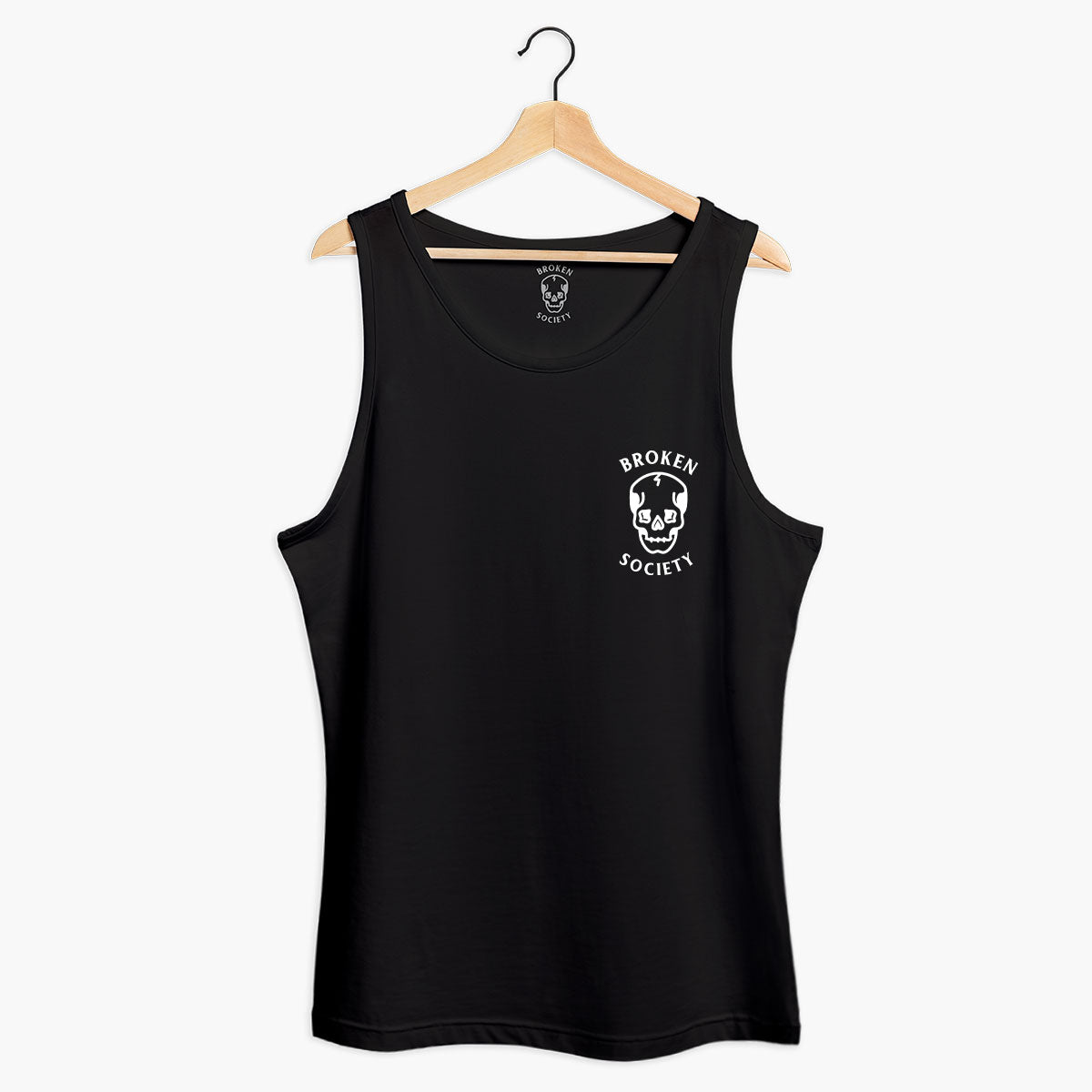 Skull Front Print Tank (Unisex)-Tattoo Clothing, Tattoo Tank, 03980-Broken Society