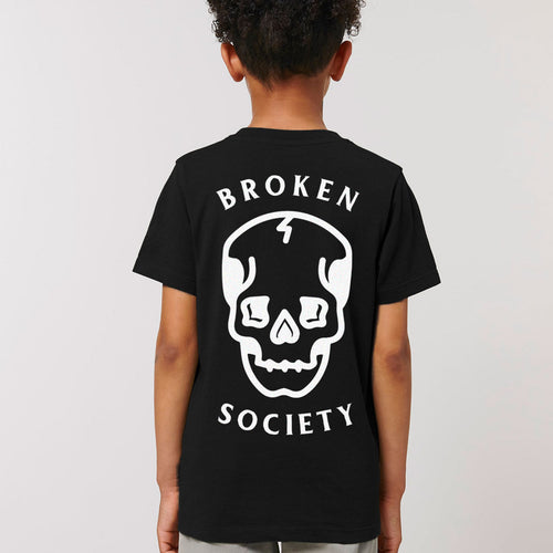 Skull Kids T-Shirt (Unisex)-Tattoo Clothing, Tattoo Kids Shirt, Mini Creator-Broken Society