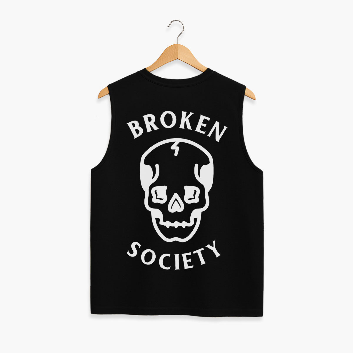 Skull Sleeveless T-Shirt (Unisex)-Tattoo Clothing, Tattoo Sleeveless T-Shirt, EP01S-Broken Society