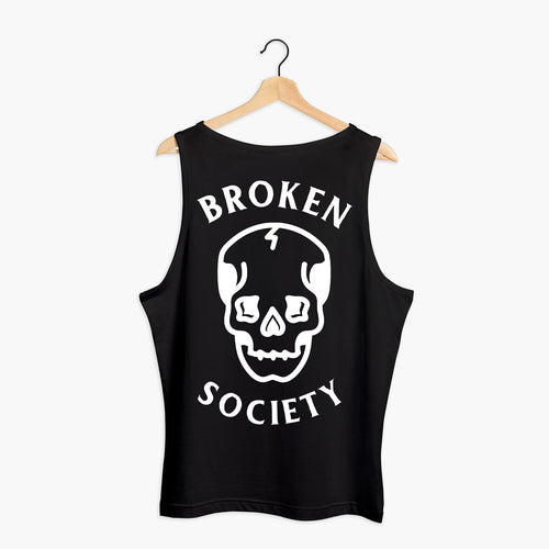 Skull Tank (Unisex)-Tattoo Clothing, Tattoo Tank, 03980-Broken Society