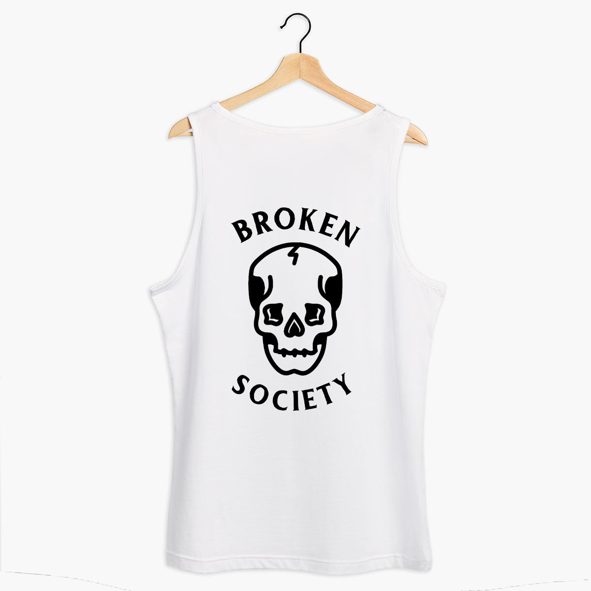 Skull Tank (Unisex)-Tattoo Clothing, Tattoo Tank, 03980-Broken Society