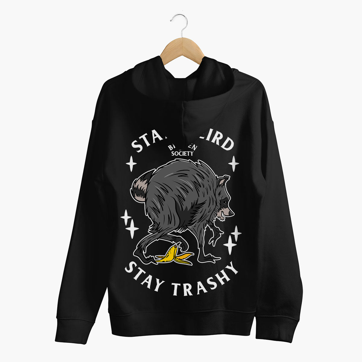 Stay Weird Stay Trashy Hoodie (Unisex)-Tattoo Clothing, Tattoo Hoodie, JH001-Broken Society