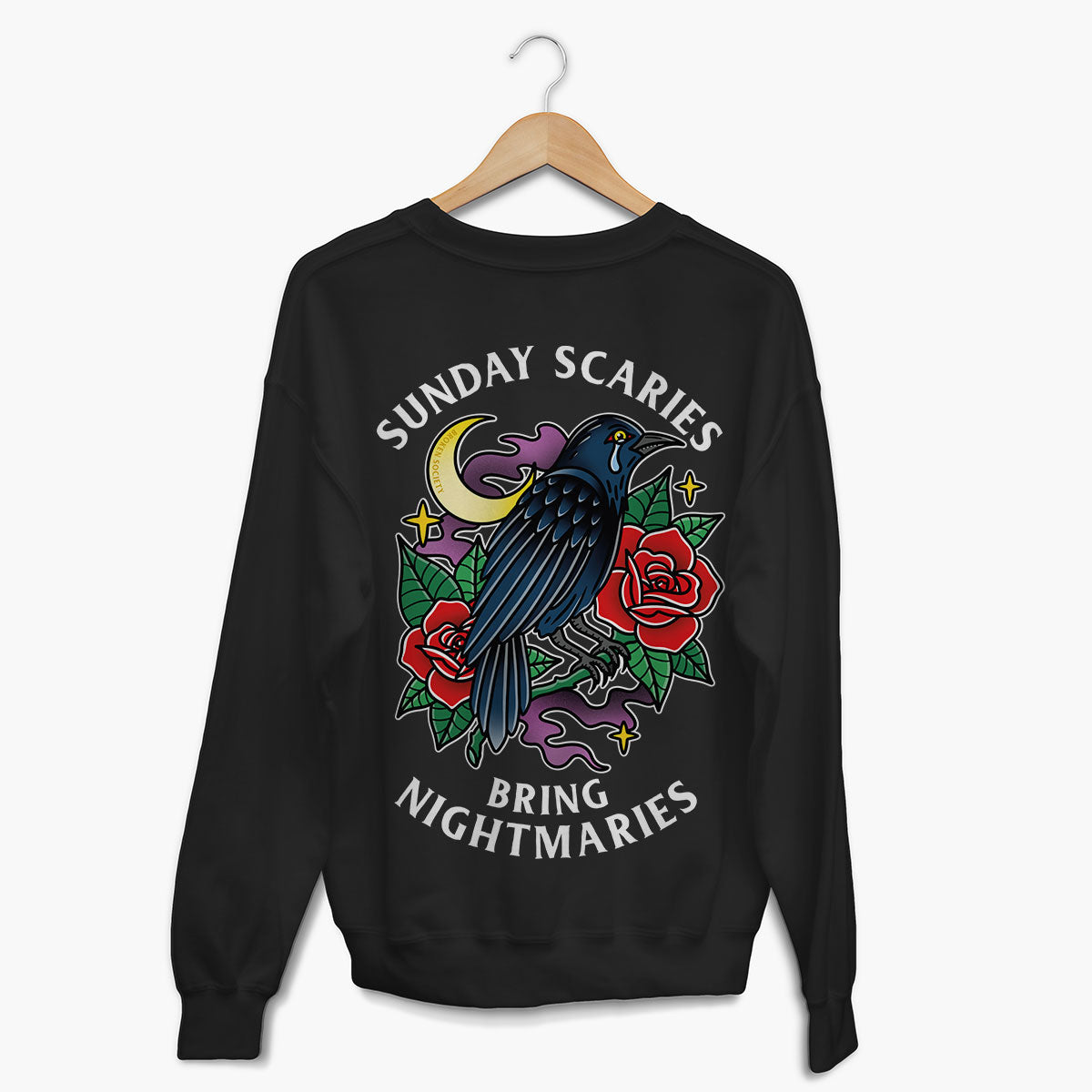 Sunday Scaries Sweatshirt (Unisex)-Tattoo Clothing, Tattoo Sweatshirt, JH030-Broken Society