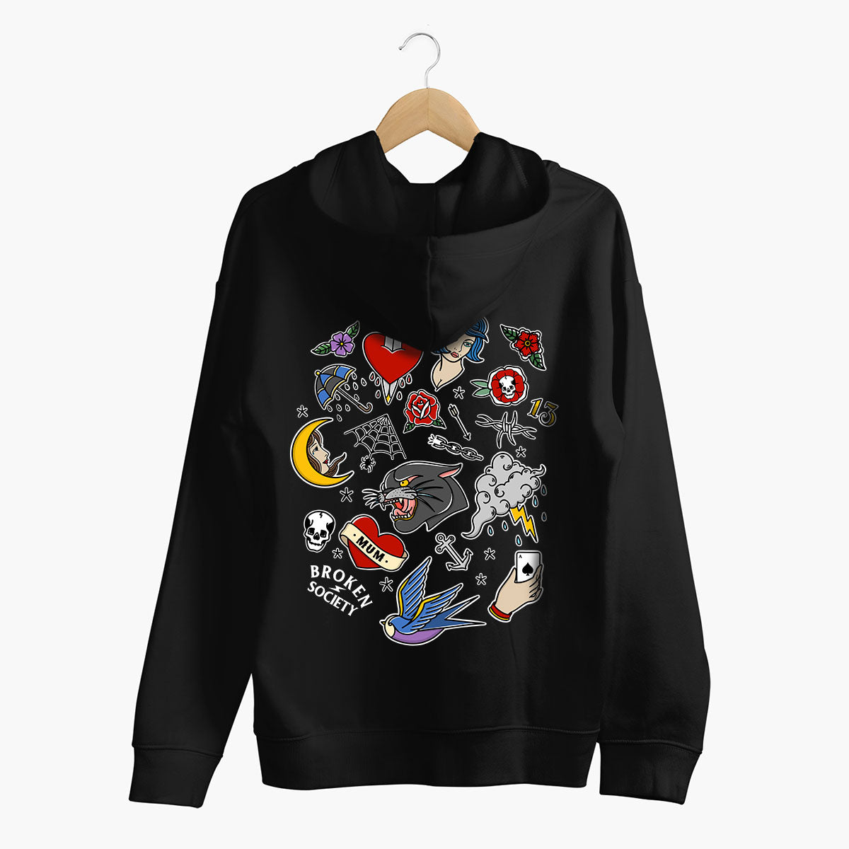 Tattoo Flash Sheet Hoodie (Unisex)