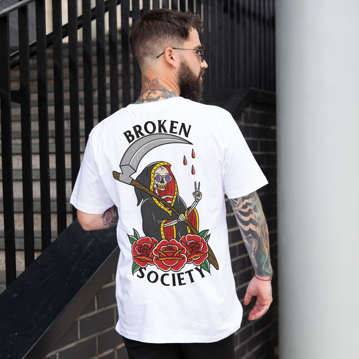 The Chill Reaper T-shirt (Unisex)-Tattoo Clothing, Tattoo T-Shirt, N03-Broken Society