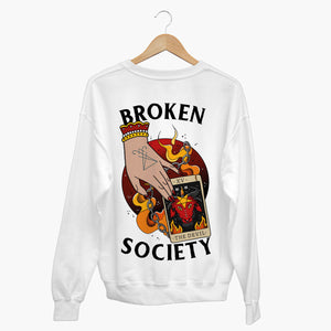 The Devil Tarot Sweatshirt (Unisex)-Tattoo Clothing, Tattoo Sweatshirt, JH030-Broken Society