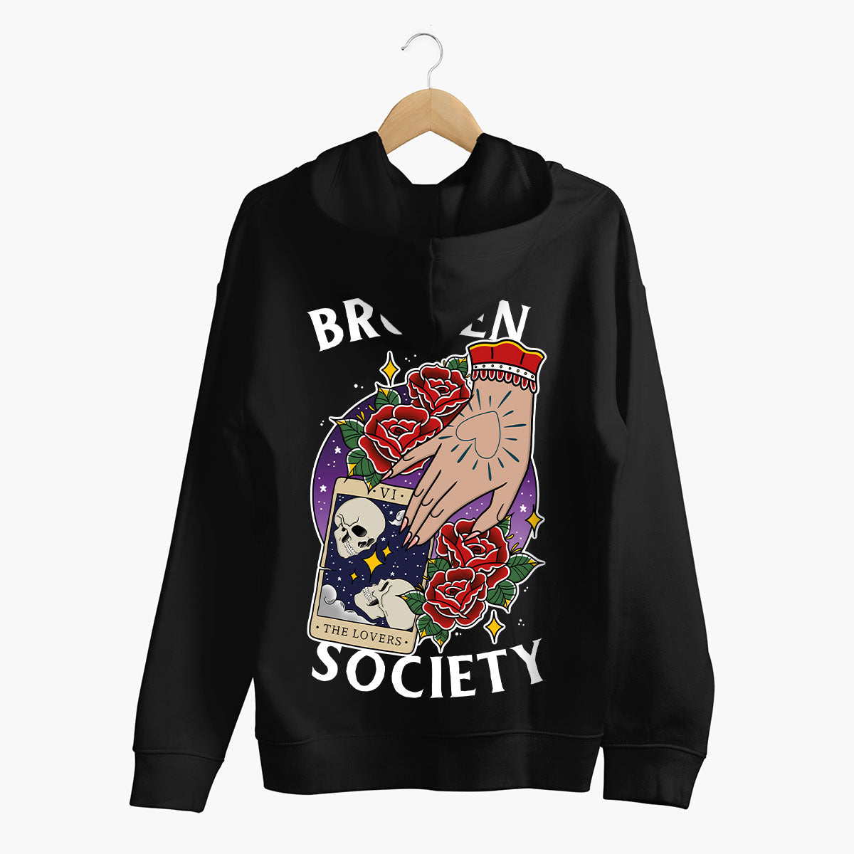 The Lovers Tarot Hoodie by Broken Society UK