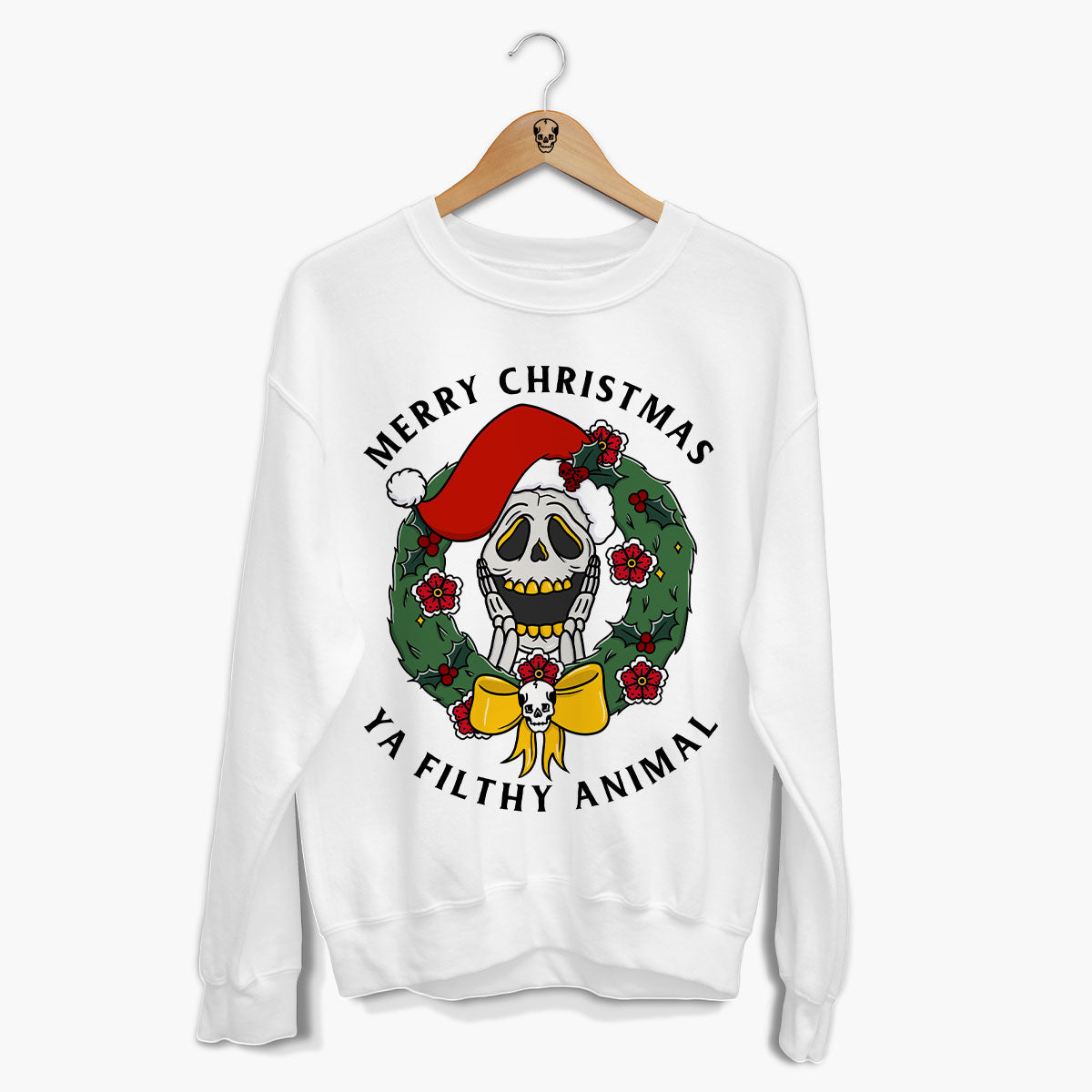 The Scream Christmas Jumper (Unisex)-Tattoo Clothing, Tattoo Sweatshirt, JH030-Broken Society
