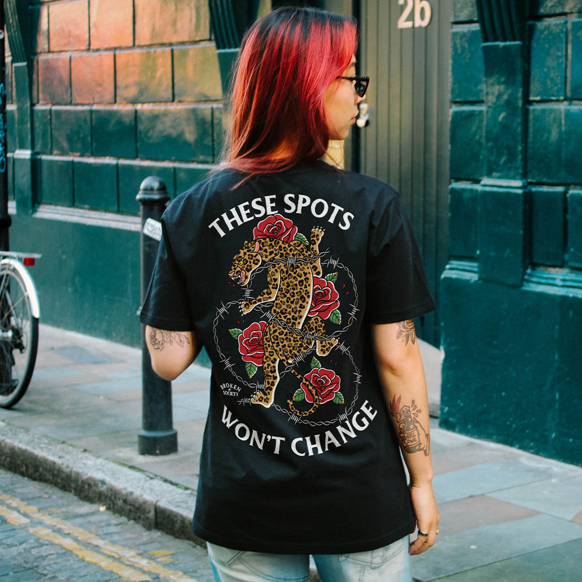 These Spots Won't Change T-Shirt (Unisex)-Tattoo Clothing, Tattoo T-Shirt, EP01-Broken Society
