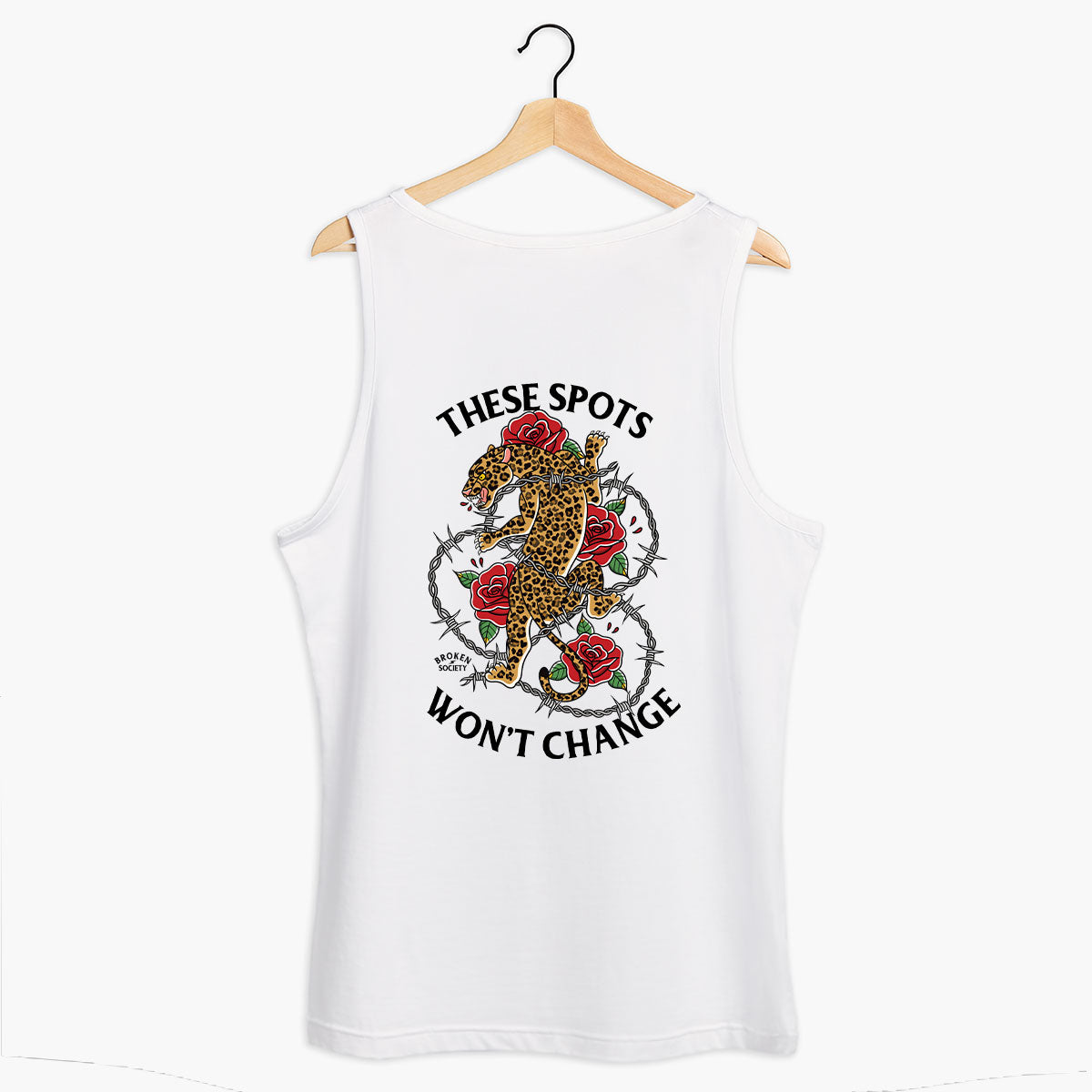 These Spots Won't Change Tank (Unisex)-Tattoo Clothing, Tattoo Tank, 03980-Broken Society