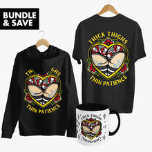 Load image into Gallery viewer, Thick Thighs Bundle (Black)-Tattoo Apparel, Tattoo Accessories, Tattoo Gift, Tattoo Bundle-Broken Society