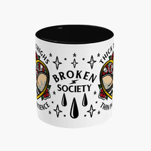 Load image into Gallery viewer, Thick Thighs Thin Patience Mug-Tattoo Apparel, Tattoo Accessories, Tattoo Gift, Tattoo Coffee Mug, 11oz White Ceramic-Broken Society