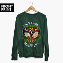 Load image into Gallery viewer, Thick Thighs Mince Pies Christmas Jumper (Unisex)-Tattoo Clothing, Tattoo Sweatshirt, JH030-Broken Society