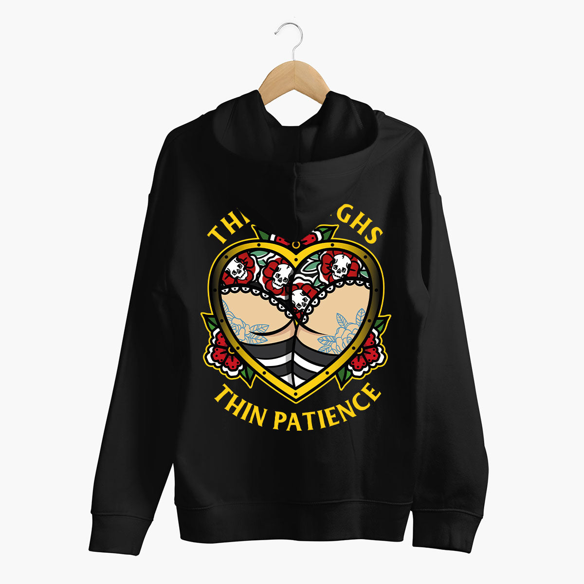 Broken Society UK Thick Thighs Thin Patience Hoodie