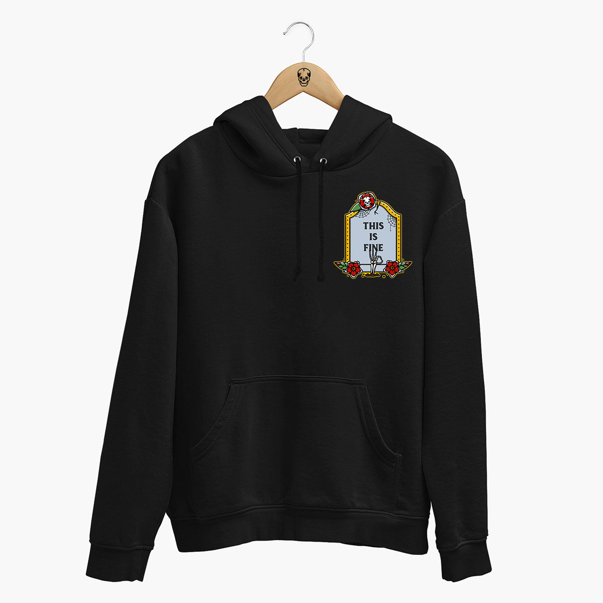 This Is Fine Hoodie (Unisex)-Tattoo Clothing, Tattoo Hoodie, JH001-Broken Society