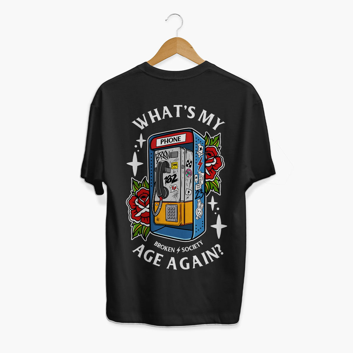 What's My Age Again T-Shirt (Unisex)-Tattoo Clothing, Tattoo T-Shirt, EP01-Broken Society