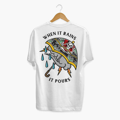 When It Rains T-shirt (Unisex)-Tattoo Clothing, Tattoo T-Shirt, N03-Broken Society