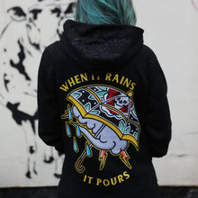 Load image into Gallery viewer, When It Rains It Pours Hoodie (Unisex)-Tattoo Clothing, Tattoo Hoodie, JH001-Broken Society